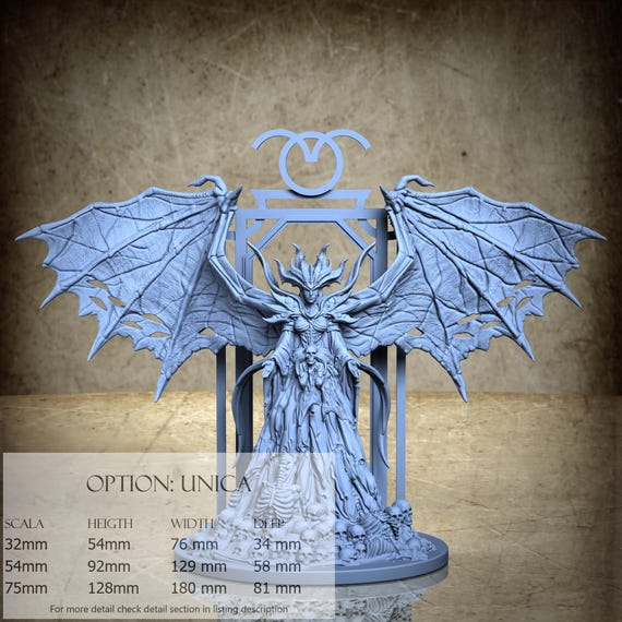 Devil, Tarot, by Clay Cyanide Miniature, miniature to assemble and color, resin