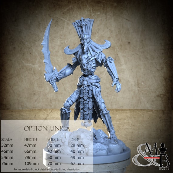 Egyptian Mummy Warrior (3), Ancient Egypt, by Clay Cyanide Miniature, miniature to assemble and color, resin