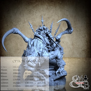 Harbinger of Gorkal, Bloodbringers - Horders of Wrath, di Archvillain Games, miniatura da assemblare e colorare, resina