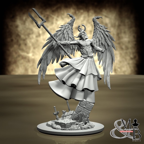 Gadreel, Before the Fall, by Clay Cyanide Miniatures, miniature to assemble and paint, resin