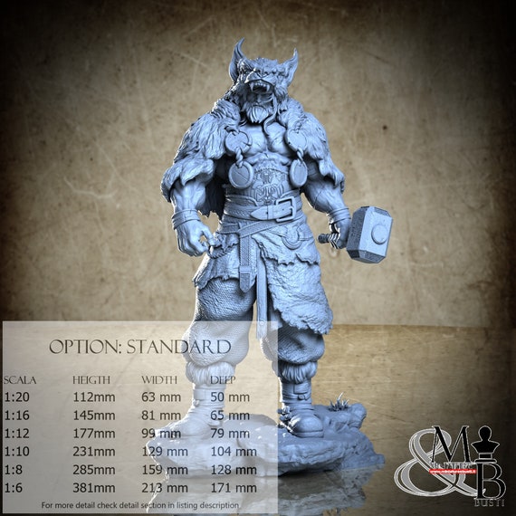 Thor, July 2023, ca_3d_art, miniature to assemble and color, in resin