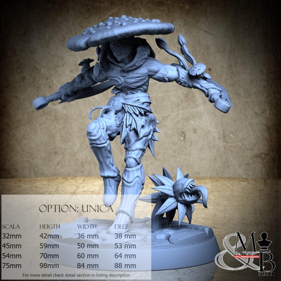 Sporothorn, Shroomkin, by Clay Cyanide Miniatures, miniature to assemble and paint, resin