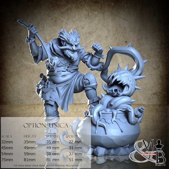 Professor Hazard, Beneath the splintered city, by Great Grimoire, miniature to assemble and color, resin