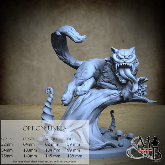 Cheshire Cat, Alice in nightmareland, by Great Grimoire, miniature to assemble and color, resin