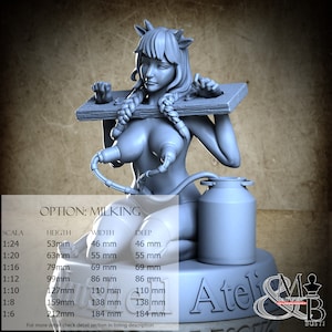 Monmusu Cowgirl, Ottobre 2023 (6 Stili), di Nutshell Atelier, miniatura da assemblare e colorare, resina
