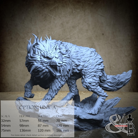 Fenrir, Norren Mythology, by Clay Cyanide Miniatures, miniature to assemble and paint, resin