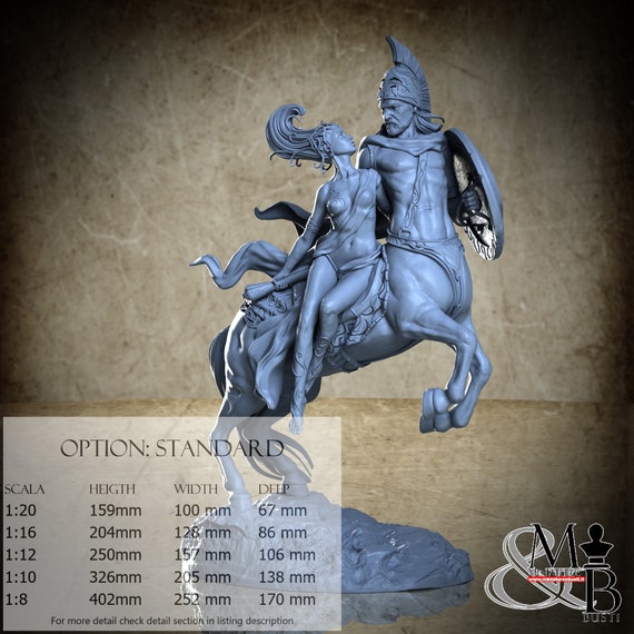 Centaur, June 2023, ca_3d_art, resin miniature to assemble and paint