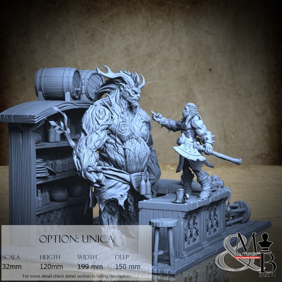 Valun Vs Razbok, miniature to assemble and color, in resin