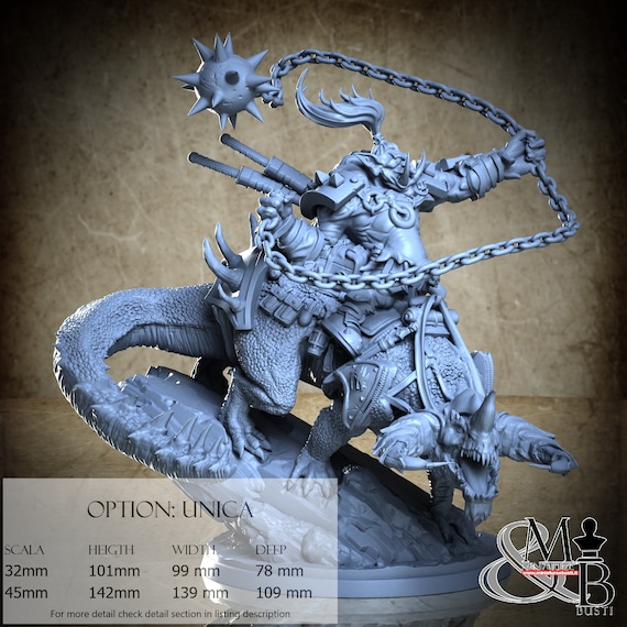 Raizen, War Trolls, by Clay Cyanide Miniatures, miniature to assemble and paint, resin