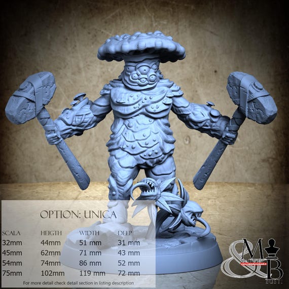 Mycelion, Shroomkin, by Clay Cyanide Miniatures, miniature to assemble and paint, resin