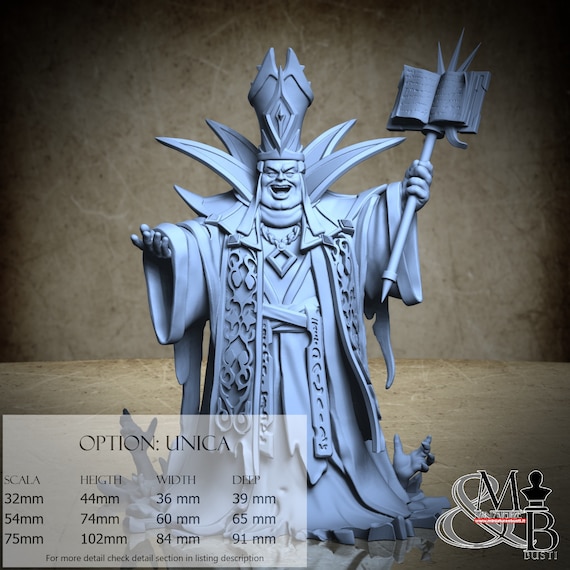 Dark Bishop, miniature to assemble and color, in resin