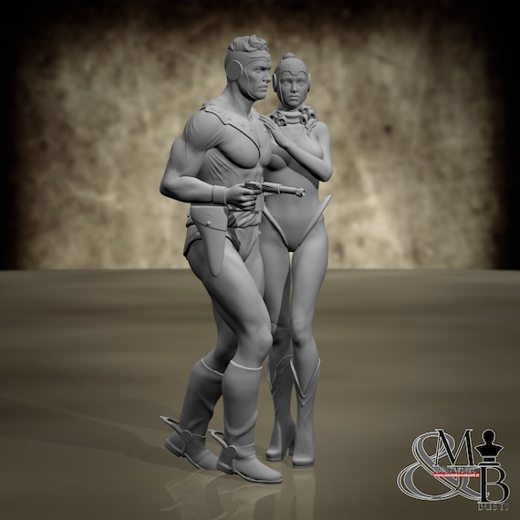 Flash Gordon (Fanart), Resin statue various stairs to assemble and paint