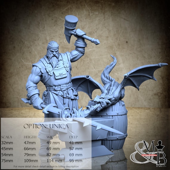 Roran Ironforge, Wingforge, by Great Grimoire, miniature to assemble and paint, resin