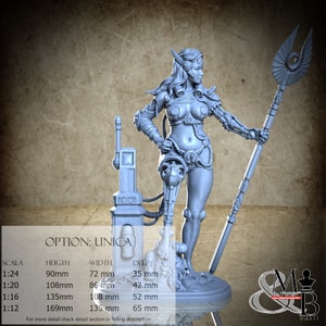 Cyber-Jen, September 2022, Claydemon, resin miniature to assemble and paint