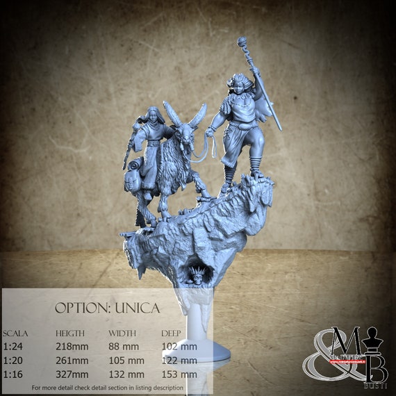 Quest for the Sorcerer King's crown, April 2023, Claydemon, miniature to assemble and color, in resin