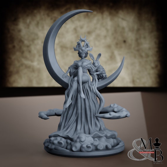 Chang'e, resin miniature to assemble and color, role-playing games, DnD, RPG, GDR