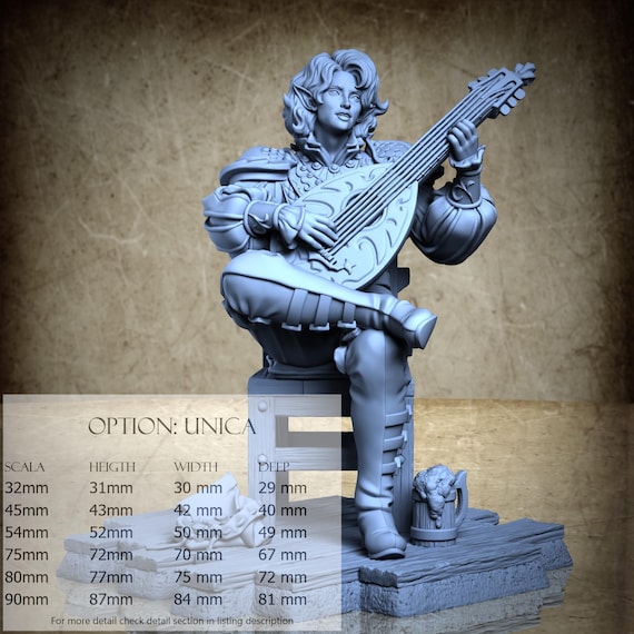 Lysandir Starwhisper - 3D-Printed Resin Miniature | Archvillain Society XXXI Collection