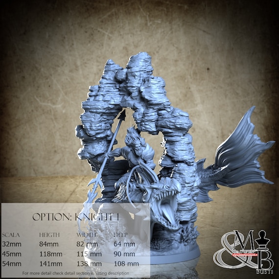 Atlantean Knights, The chronicles of Atlantis (6 Stili), di Clay Cyanide Miniature, miniatura da assemblare e colorare, resina