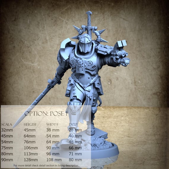 Hallowed Swords - 3D-Printed Resin Miniature | Sacral Kings Collection - Deliverance