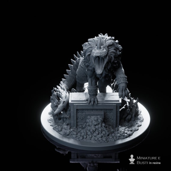 Ammit, resin miniature to assemble and color, role-playing games, DnD, RPG, GDR