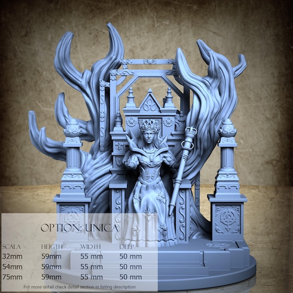 Empress, Tarot, by Clay Cyanide Miniature, miniature to assemble and color, resin
