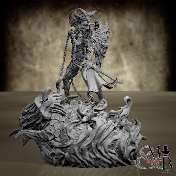 Fierna, resin miniature to mount and color, role-playing games, DnD, RPG, RPG, Archvillain Games