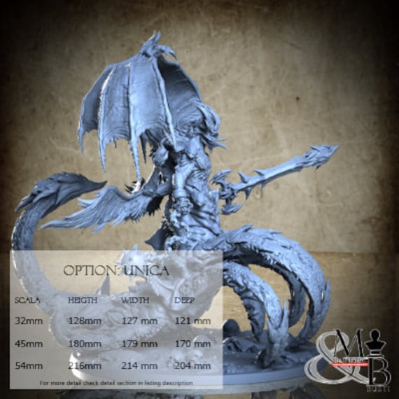 Sathanas, Princes of Hell, Clay Cyanide Miniature, miniature to assemble and color, in resin