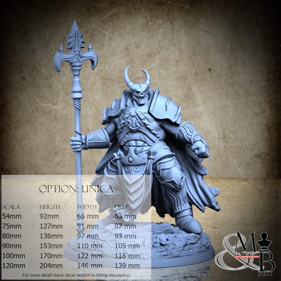 Gravenwarden Kharthuz, Mortisbane Revenants, by Clay Cyanide Miniatures, miniature to assemble and paint, resin