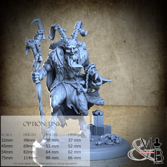 Krampus, Veil of the emerald dreams, by Great Grimoire, miniature to assemble and color, resin