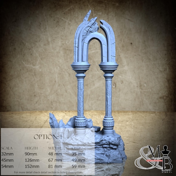 Mortisbane TITANS Terrains, Mortisbane Revenants Titans (7 Stili), di Clay Cyanide Miniature, miniatura da assemblare e colorare, resina