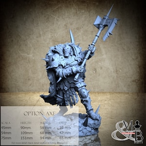 Blessed Champions of Gorkal (Pose 1), Bloodbringers - Horders of Wrath (3 Stili), di Archvillain Games, resina