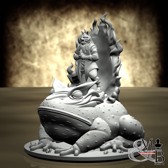 Froggy Sage, Fantasy Kingdom, by Clay Cyanide Miniatures, miniature to assemble and paint, resin