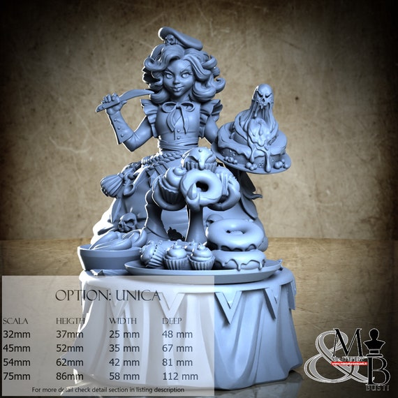 Ghost Baker, Merchants of the Mystic Market, Great Grimoire, miniature to assemble and color, in resin