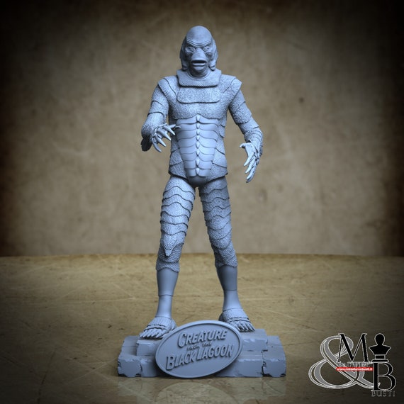 Creature of the black lagoon, miniature to assemble and color, in resin
