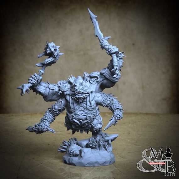 Shakarkha Juggernauts, The Trench - Blood in the Water (4 Stili), di Archvillain Games, miniatura da assemblare e colorare, resina