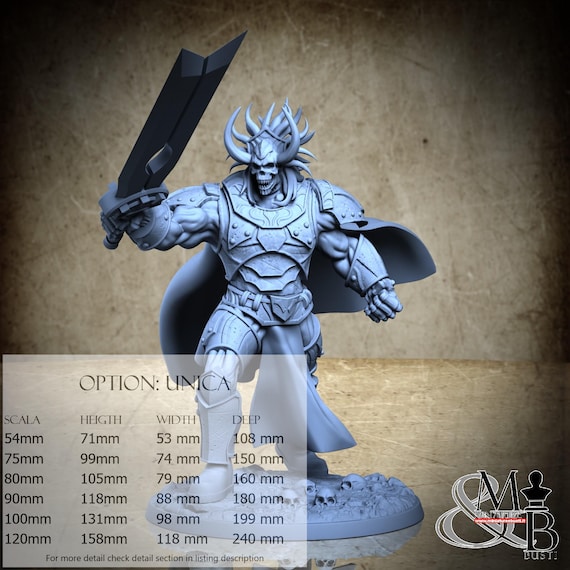 Arkhan the Defiled, Mortisbane Revenants, by Clay Cyanide Miniatures, miniature to assemble and paint, resin