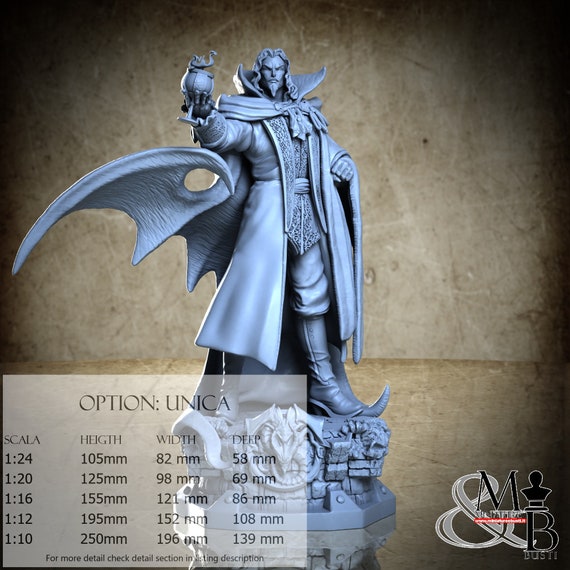 Dracula, October 2023, Michel B. Rodriguez, miniature to assemble and color, in resin