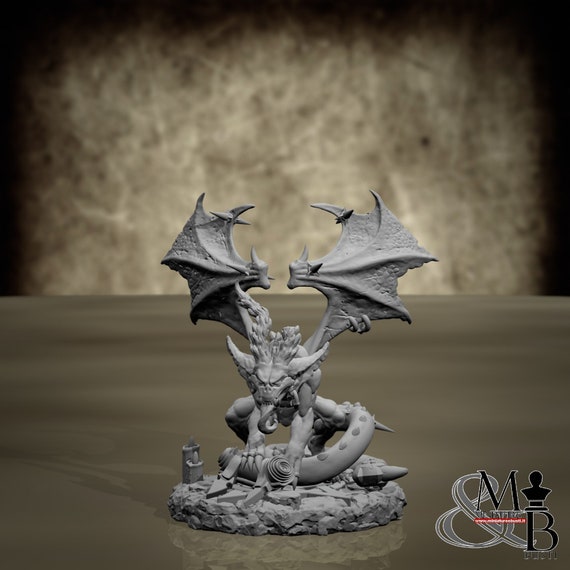 Phlegethian imp (Varie Pose), miniatura in resina da montare e colorare, giochi di ruolo, DnD, RPG, GDR, Archvillain Games