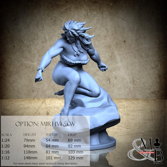 Mirhvi, Aprile 2024 (2 Stili), di Claydemon, miniatura da assemblare e colorare, resina