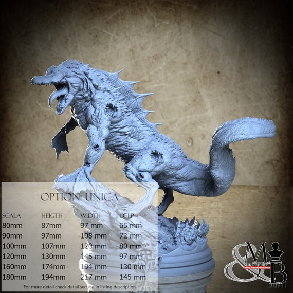 Cipactli, Big Models, Clay Cyanide Miniature, miniature to assemble and color, in resin