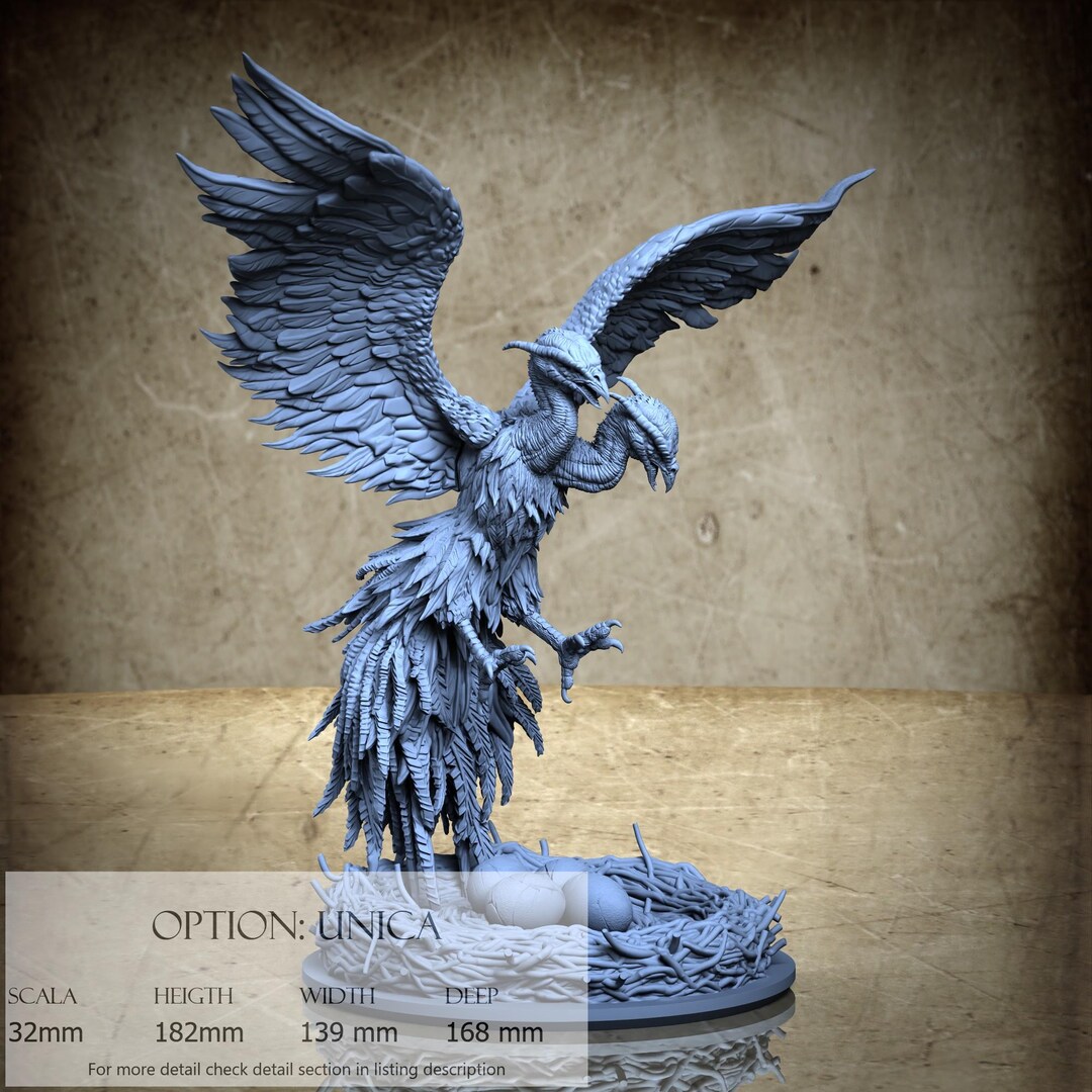 Two-headed Roc, Arabian Nights, by Clay Cyanide Miniature, Miniature to ...