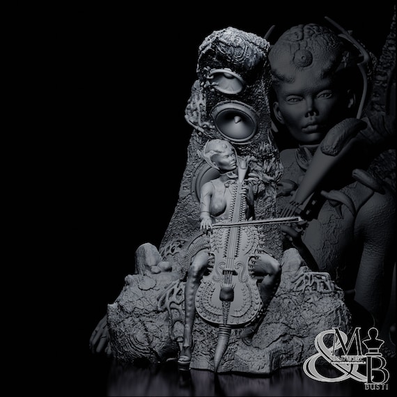 Alien Sonata, Resin Statue, Various Scales, to Assemble and Paint