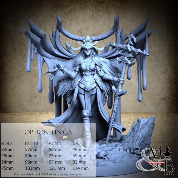 Marzanna, Ressurection of Chernobog, by Clay Cyanide Miniature, miniature to assemble and paint, resin