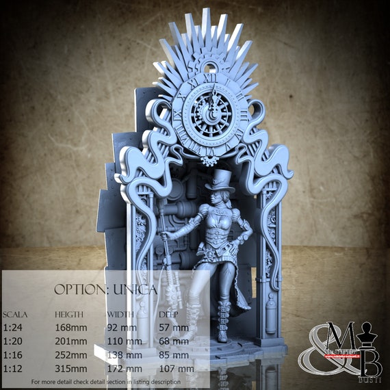 Aria the Snipergirl, February 2023, Claydemon, resin miniature to assemble and paint