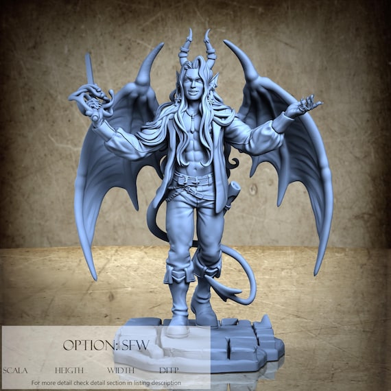 Eros - The Prince of Pleasure, Coven of Temptation (2 Stili), di Ronin Art Workshop, miniatura da assemblare e colorare, resina