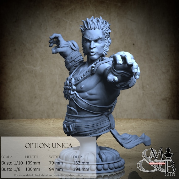 Dewan Bust, M18, by Ronin Art Workshop, miniature to assemble and paint, resin