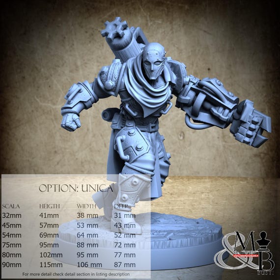 Pulse, Forgebound Dominion, by Clay Cyanide Miniatures, miniature to assemble and paint, resin