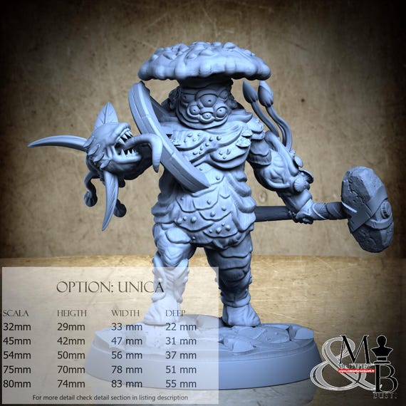 Gloomcap, Shroomkin, by Clay Cyanide Miniatures, miniature to assemble and paint, resin