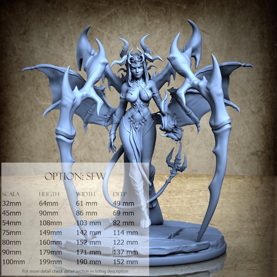 Lerza - by Ronin Art Workshop Resin Miniatures - DnD, RPG, Wargaming, and Display to Color - The Abyssal Conclave
