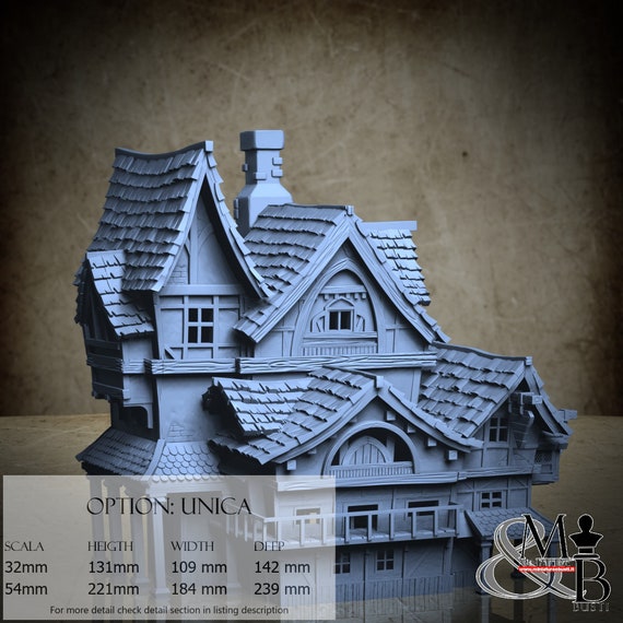 Dancing Manticore Inn, miniature to assemble and color, in resin